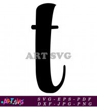 Modern Creative Letter T Alphabet Graphic Design SVG