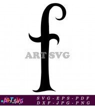 Free Download Cursive Script Letter F Font SVG 2