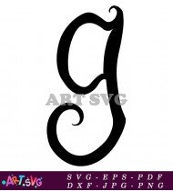 Hand Drawn Gothic Alphabet Letter G SVG 1