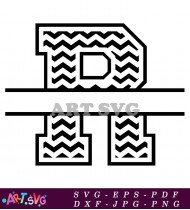 Cute Black And White Letter T Image SVG