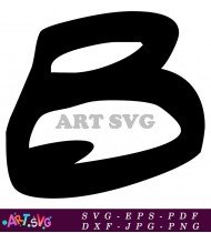 Creative Alphabet Letter B Artistic Design SVG