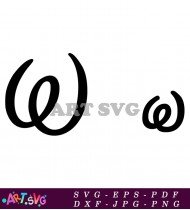 Free Black And White Alphabet Letter O SVG