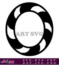 Bold Black and White Circle Design Pattern SVG