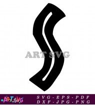 Bold Black Outline Letter S Image SVG 1