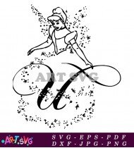 Cool Graffiti Style Black and White Fairy SVG