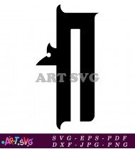 Bold Black Capital Letter T SVG