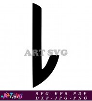 Black And White Monogram Letter L Design SVG