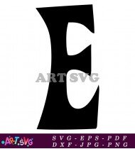 Bold Black And White Letter E Logo Design Ideas SVG