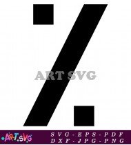 Abstract Black And White Letter Z Logo Design SVG