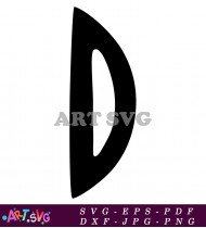 Artistic Abstract Letter D Monogram Design SVG