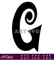 Abstract Bold Letter G Monogram SVG