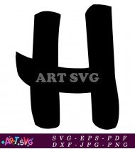 Free Vector Black and White Font Letter O SVG