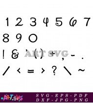 Free Numbers Fonts Digital Clipart For Design SVG