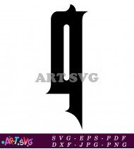 Bold Gothic Alphabet Letter P SVG