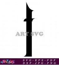 Gothic Design Black Letter T SVG