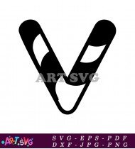 Letter V Clipart Design SVG