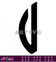 Bold Black Letter U for Poster Design SVG