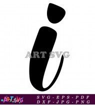 Cursive Letter T Clipart Black SVG 1