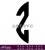 Hand Drawn Black Letter Z Graphic SVG