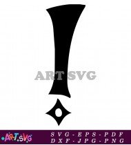 Hand Drawn Black Letter Y Symbol SVG