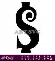 Black And White S In Artistic Style SVG