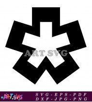 Stylish Abstract Geometric Symbol Shape Design SVG