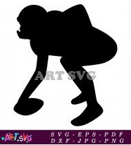 Football Player Silhouette Vector Graphic Design Sports Clipart SVG 6