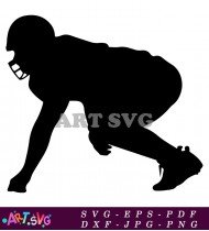 Football Player Silhouette Sport Cut File SVG