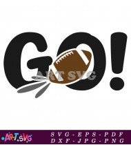 Football Go Vector Graphic Design SVG