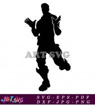 Fortnite Silhouette Icon Character Vector Illustration SVG 3