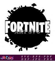 Fortnite Black Silhouette Logo Download SVG 1