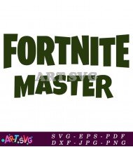 Fortnite Master Logo Design for Gaming SVG