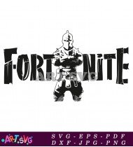 Fortnite Knight Silhouette Vector Design For Poster SVG