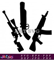 Fortnite Battle Royale Assault Rifle Weapons SVG