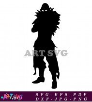 Fortnite Character Silhouette Design SVG 4