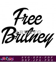 Free Britney Support Design Vector Illustration SVG