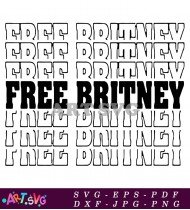 Free Britney Movement Vector Graphic Design SVG