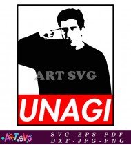 Friends Unagi Funny Graphic Design Meme SVG