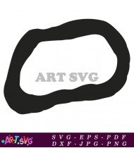 Simple Black Hand Drawn Circle Clip Art SVG