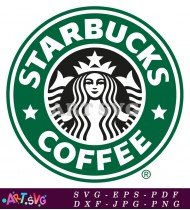 Starbucks Logo Design Black White Vector SVG