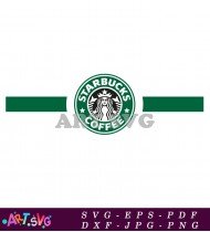 Starbucks Logo Coffee Beans Minimalist Design SVG