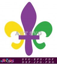 Fleur De Lis Pattern Mardi Gras Design SVG