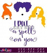 Hocus Pocus Spell SVG Printable