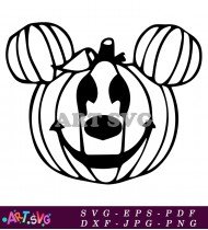 Pumpkin Mickey Mouse Halloween Costume SVG