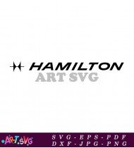 Hamilton Musical Cross Logo Vector Illustration SVG