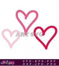 Simple Heart Shape Valentine's Day Design SVG