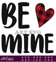 Be Mine Valentine's Day Graphic SVG