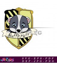 Harry Potter Hufflepuff Mascot Badger Logo SVG