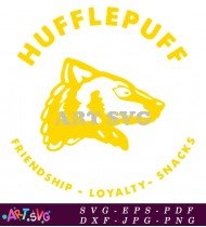 Harry Potter Hufflepuff House Mascot Design SVG