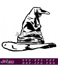 Sorting Hat Harry Potter Illustration SVG